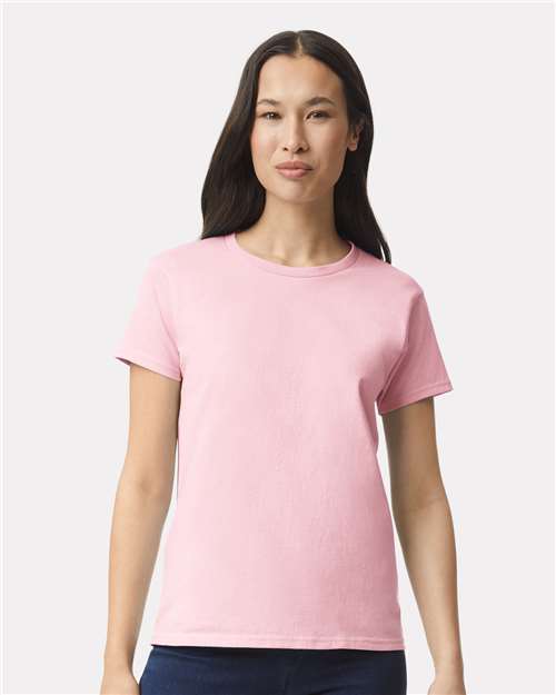 Gildan 2000L, Women's Ultra Cotton T-shirt, Light Pink