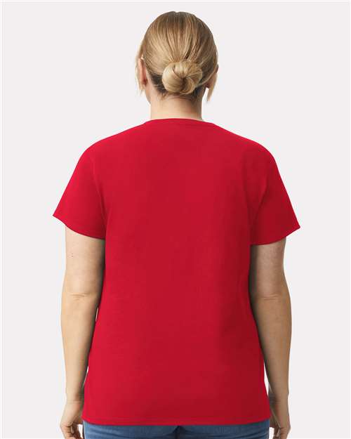 Gildan 2000L, Women's Ultra Cotton T-shirt, Red