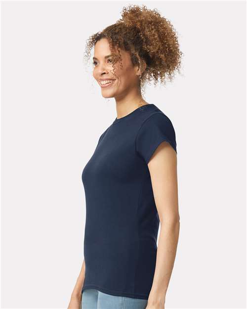 Gildan 64000L, Women's Softstyle T-shirt, Navy