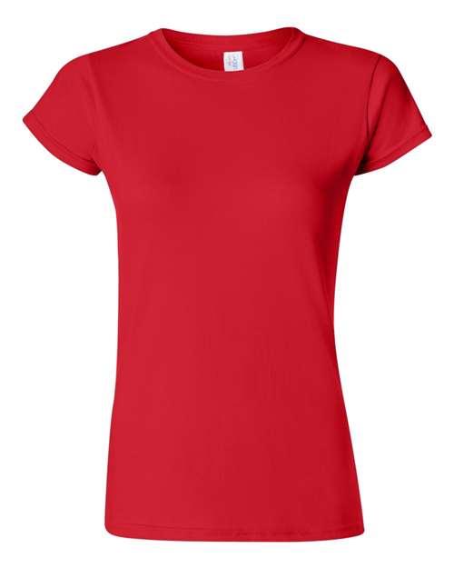 Gildan 64000L, Women's Softstyle T-shirt, Red