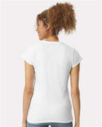 Gildan 809, 64000l Women's Softstyle T-shirt, White