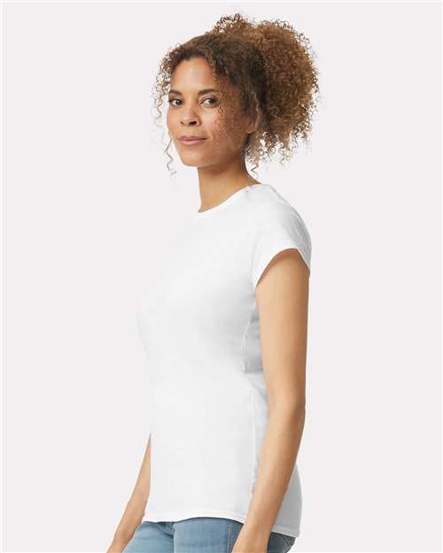 Gildan 809, 64000l Women's Softstyle T-shirt, White