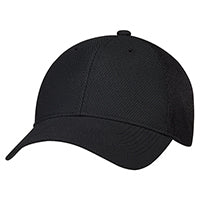Polyester Diamond / Sport Mesh 2H690M, Ajm 6 Panel Constructed Full-fit (sport Mesh Back), Black