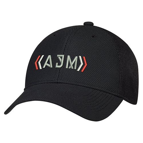Polyester Diamond / Sport Mesh 2H690M, Ajm 6 Panel Constructed Full-fit (sport Mesh Back), Black