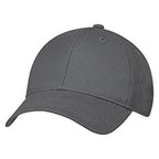 Polyester Diamond 2J630M, 6 Panel Constructed Full-fit, Buckram Laminated Front Panels With Pro-stitch, Pre-curved Peak With 8, Charcoal