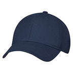 Polyester Diamond 2J630M, 6 Panel Constructed Full-fit, Buckram Laminated Front Panels With Pro-stitch, Pre-curved Peak With 8, Navy