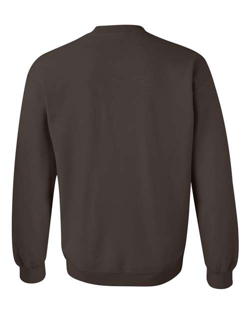 Gildan 18000, Unisex Heavy Blend Crewneck Sweatshirt, Dark Chocolate