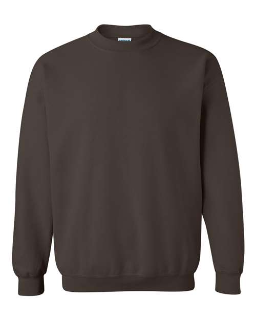 Gildan 18000, Unisex Heavy Blend Crewneck Sweatshirt, Dark Chocolate