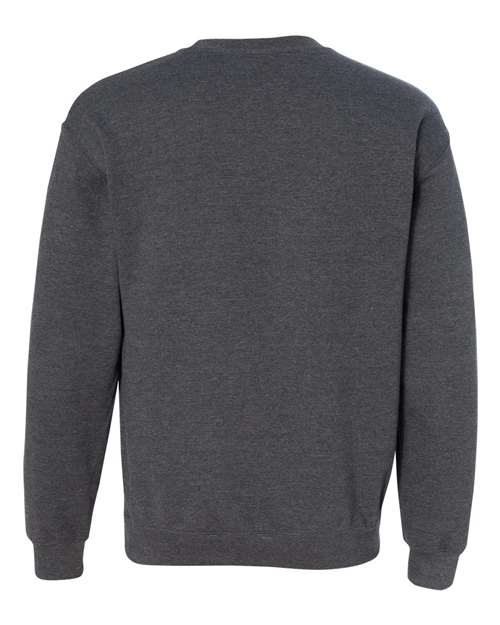 Gildan 18000, Unisex Heavy Blend Crewneck Sweatshirt, Dark Heather