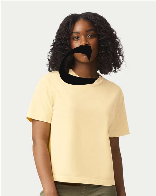 Alphabet C T-Shirt 9 inch calligraphy Black ink, Butter