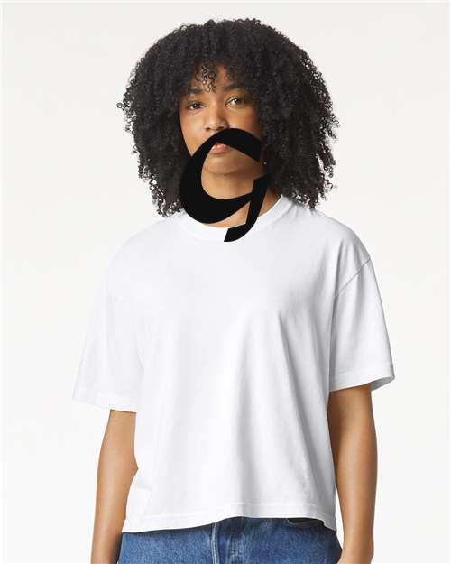 Alphabet G T-Shirt 9 inch calligraphy Black ink, White