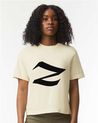 Alphabet Z T-Shirt 9 inch calligraphy Black ink, Ivory