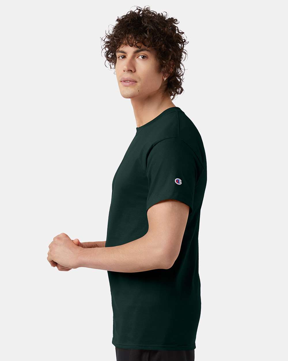 Champion T425, Unisex Classic T-shirt, Dark Green