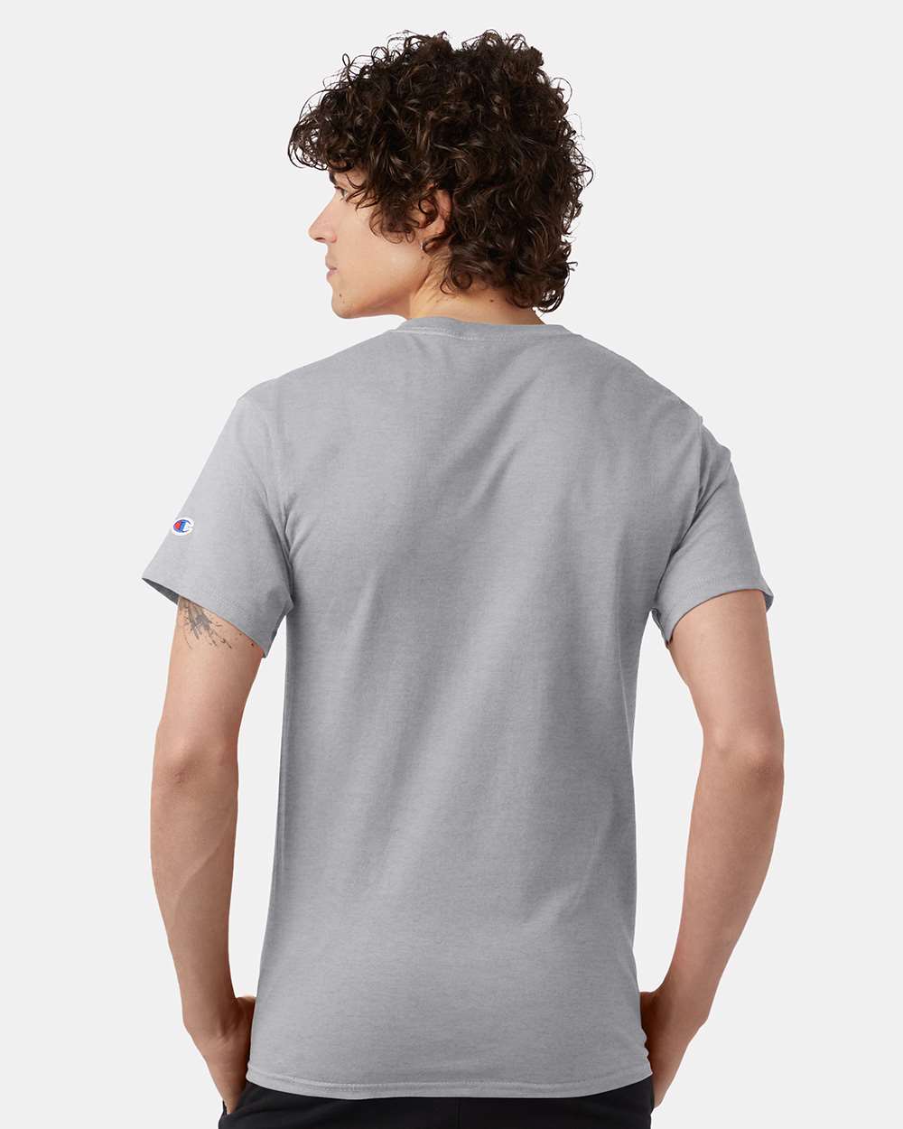 Champion T425, Unisex Classic T-shirt, Light Steel
