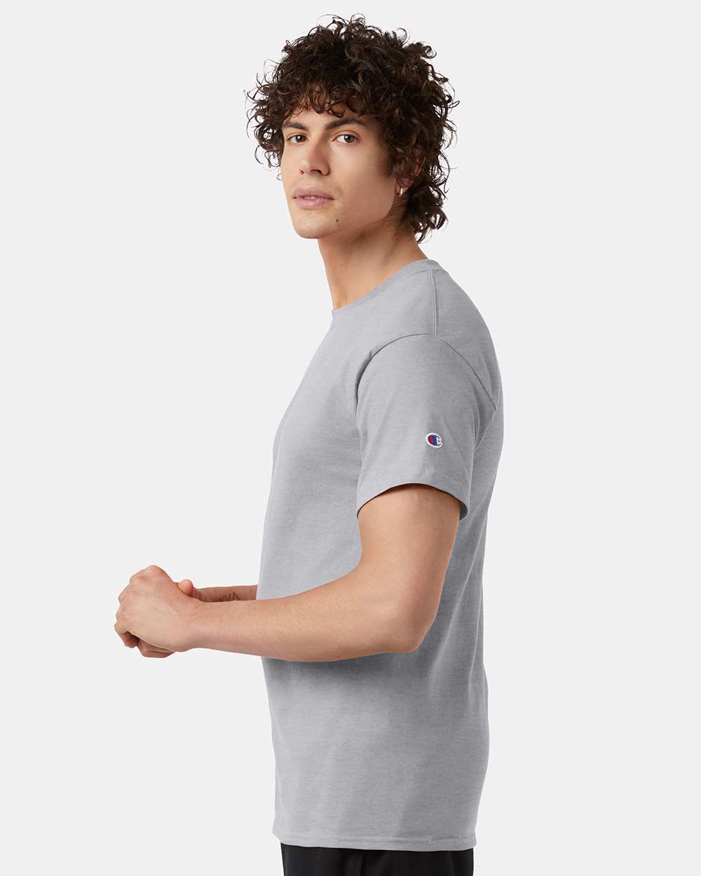 Champion T425, Unisex Classic T-shirt, Light Steel