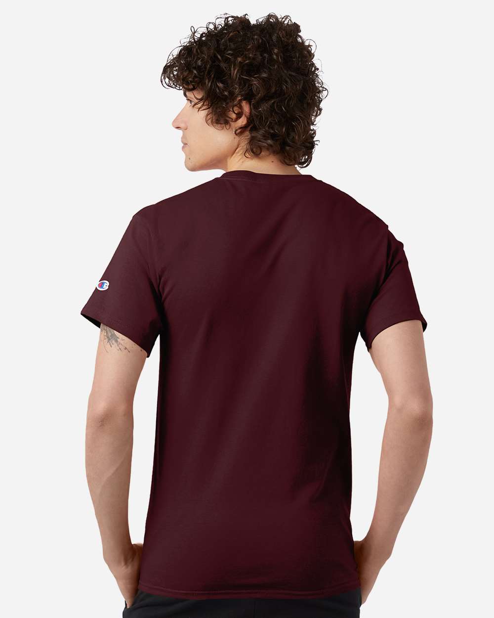 Champion T425, Unisex Classic T-shirt, Maroon