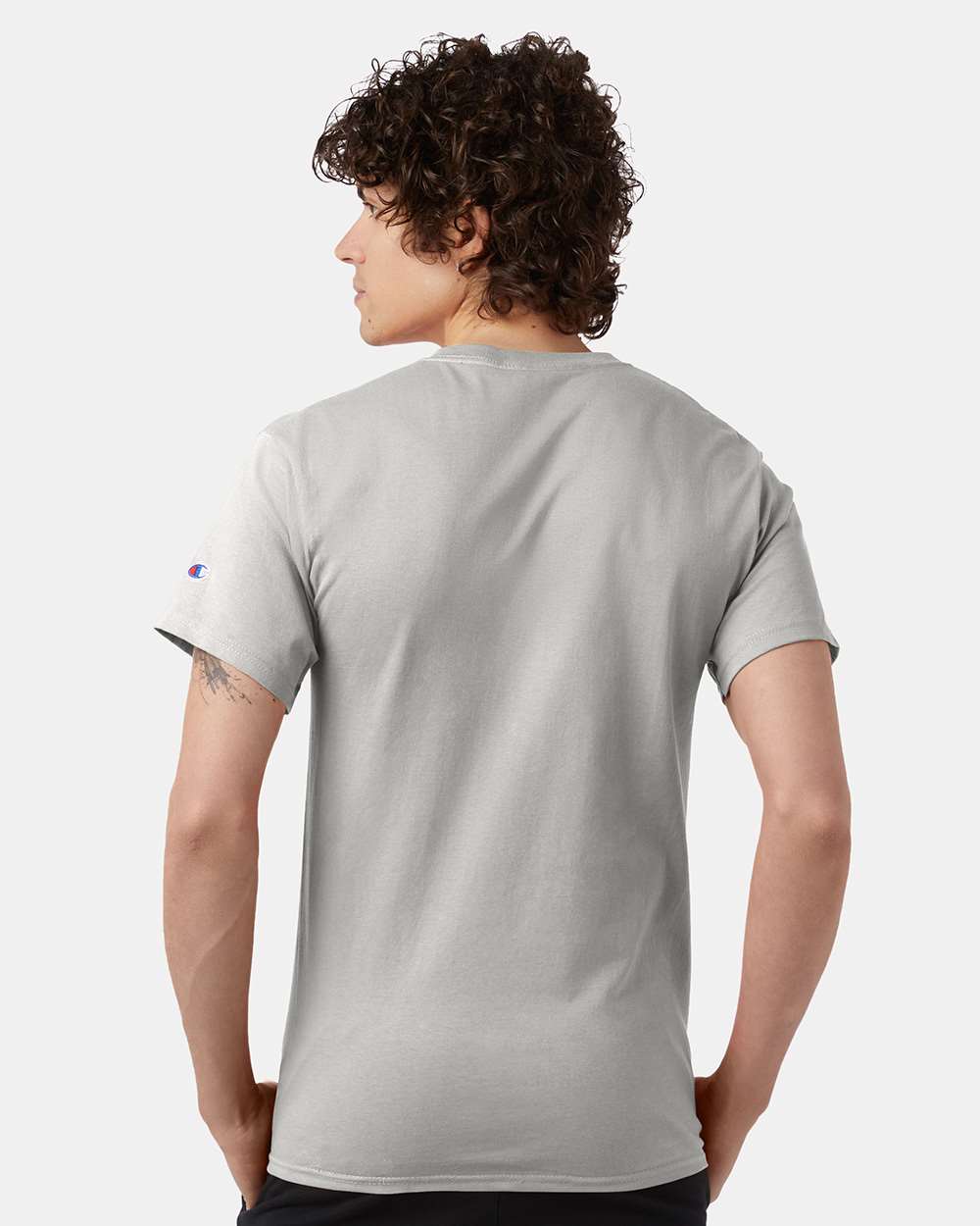 Champion T425, Unisex Classic T-shirt, Ash