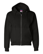 Champion S800, Unisex Powerblend Full-zip Hooded Sweatshirt, Black