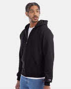 Champion S800, Unisex Powerblend Full-zip Hooded Sweatshirt, Black