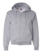 Champion S800, Unisex Powerblend Full-zip Hooded Sweatshirt, Light Steel