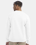 Champion S600, Unisex Powerblend Crewneck Sweatshirt, White