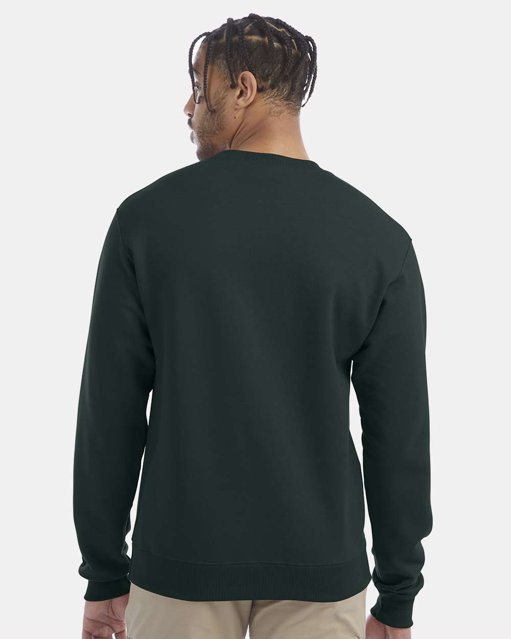Champion S600, Unisex Powerblend Crewneck Sweatshirt, Dark Green