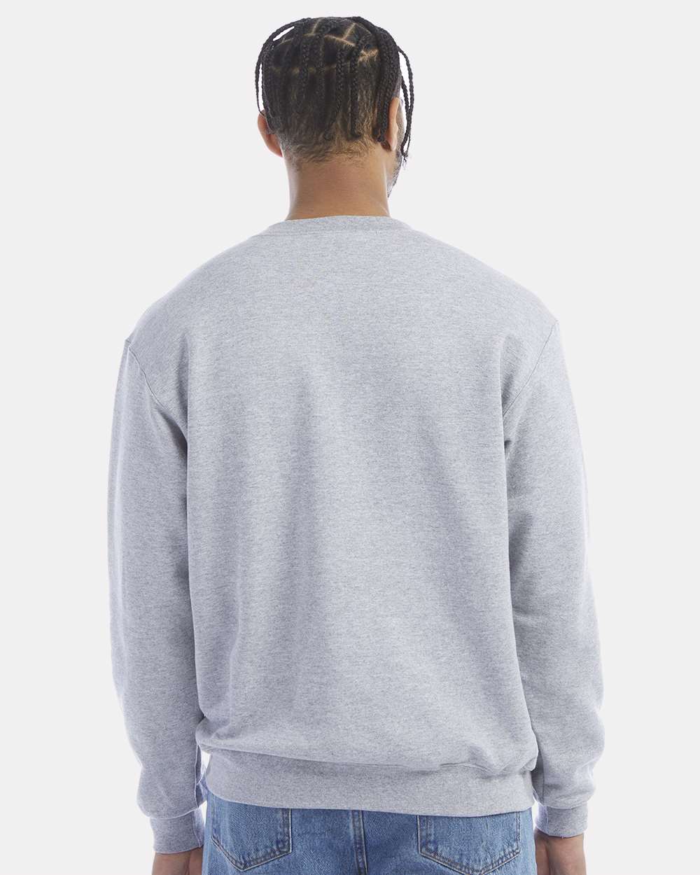Champion S600, Unisex Powerblend Crewneck Sweatshirt, Light Steel