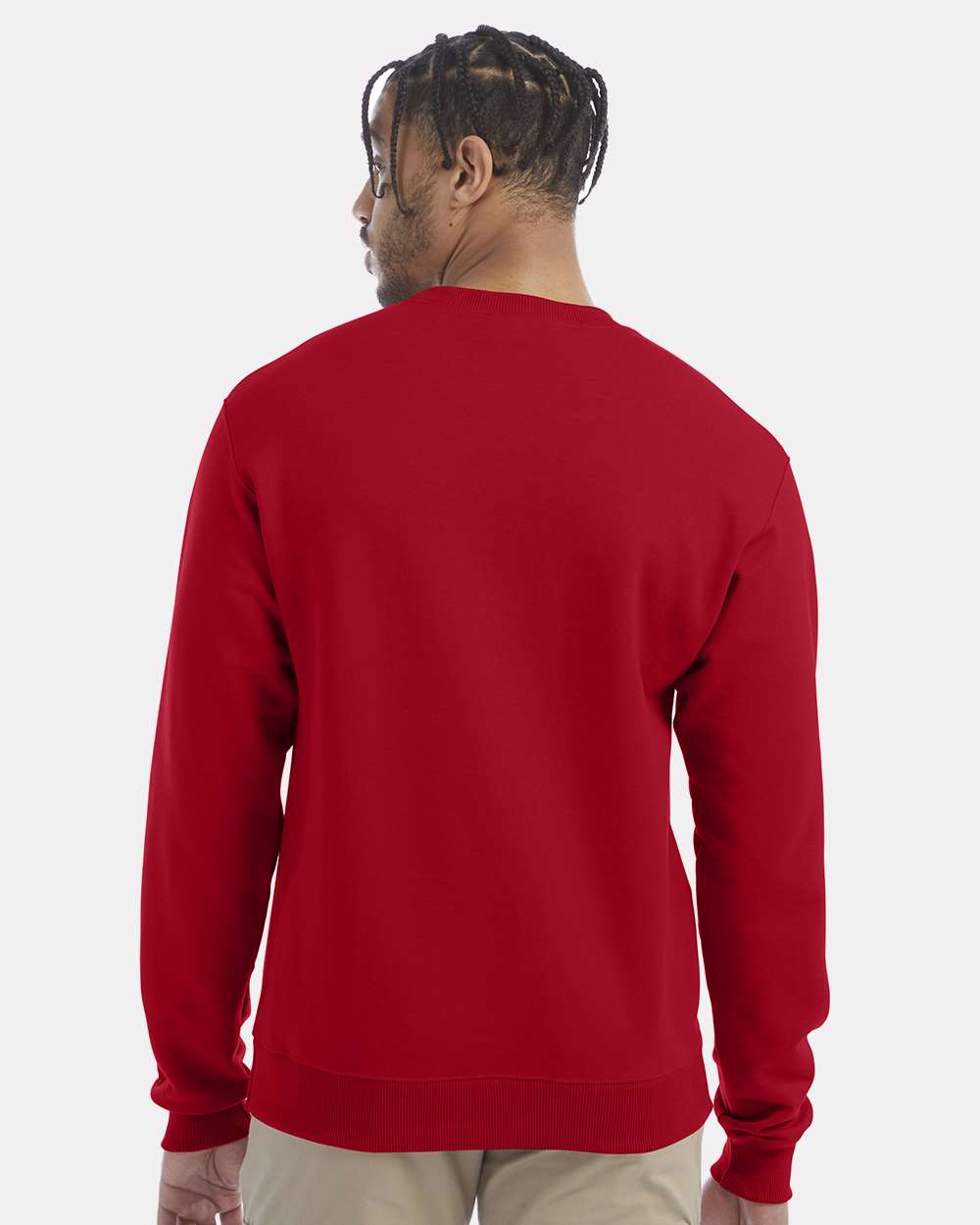 Champion S600, Unisex Powerblend Crewneck Sweatshirt, Scarlet