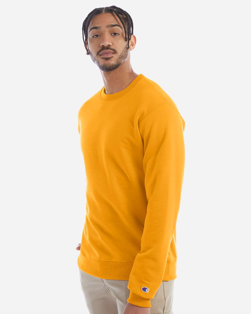 Champion S600, Unisex Powerblend Crewneck Sweatshirt, Gold