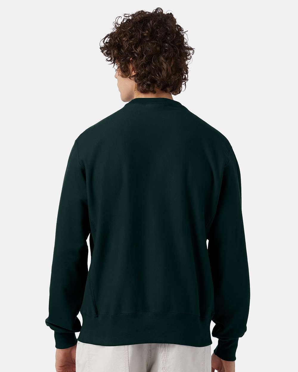 Champion S149, Unisex Reverse Weave Crewneck Sweatshirt, Dark Green