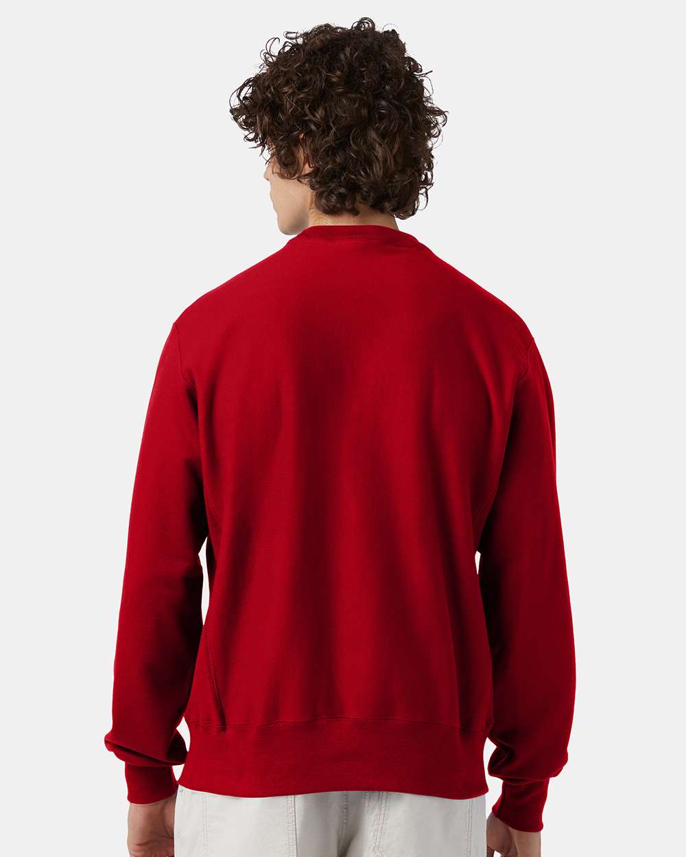 Champion S149, Unisex Reverse Weave Crewneck Sweatshirt, Scarlet
