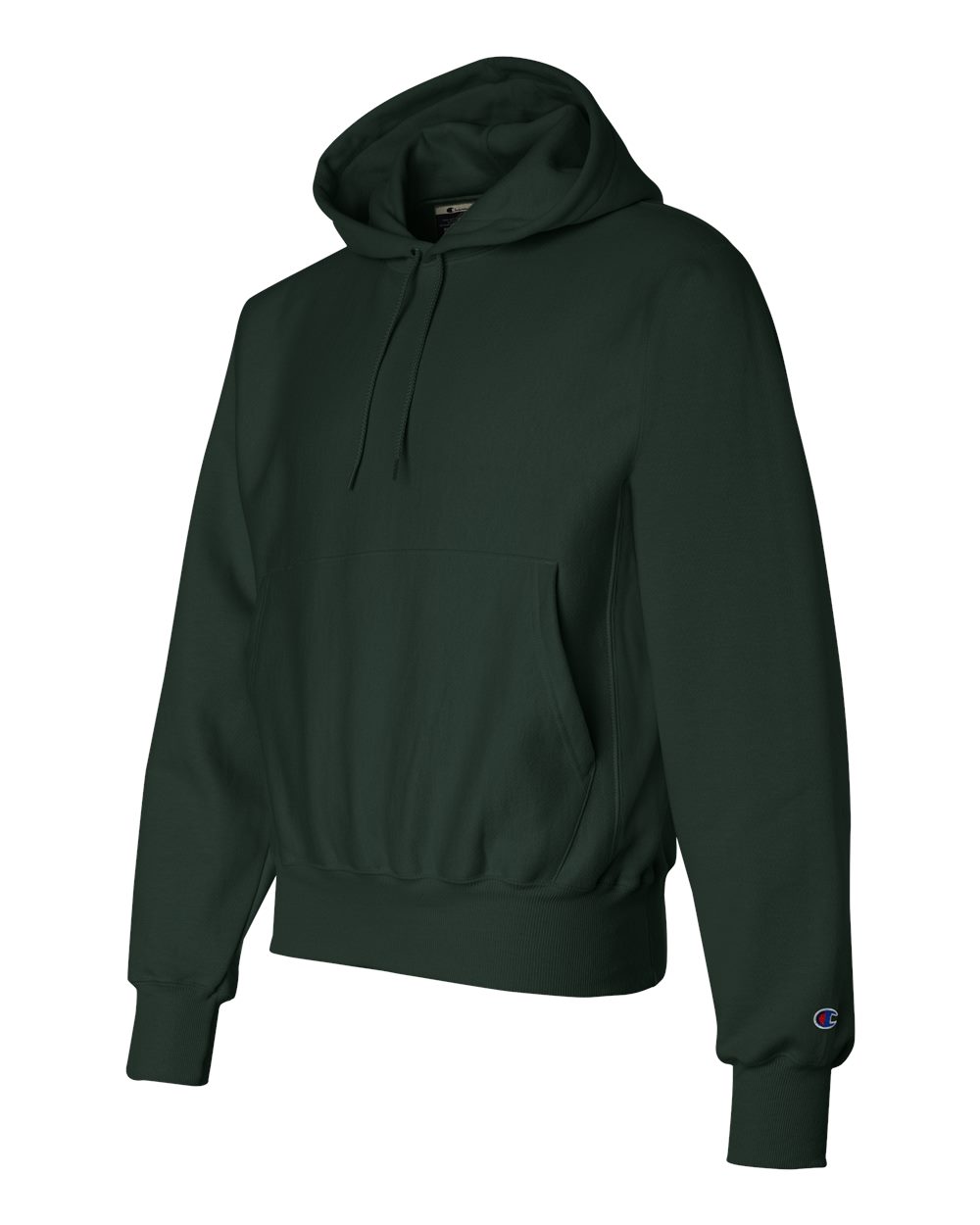 Champion S101, Unisex Reverse Weave Hooded Sweatshirt, Dark Green