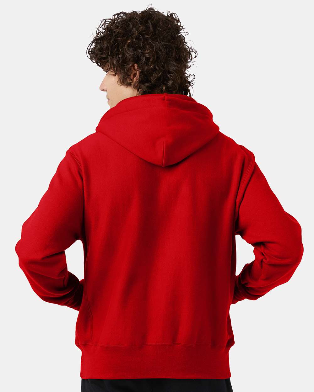 Champion S101, Unisex Reverse Weave Hooded Sweatshirt, Scarlet