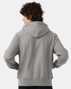 Champion S101, Unisex Reverse Weave Hooded Sweatshirt, Oxford Grey