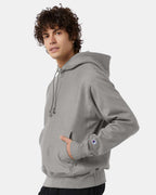 Champion S101, Unisex Reverse Weave Hooded Sweatshirt, Oxford Grey