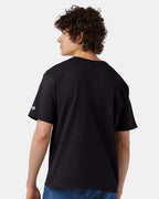 Champion T105, Unisex Heritage Jersey T-shirt, Black