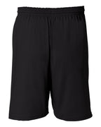 Champion 8187, Unisex Cotton Gym Shorts, Black