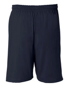 Champion 8187, Unisex Cotton Gym Shorts, Navy