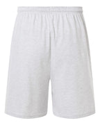 Champion 8187, Unisex Cotton Gym Shorts, Silver Grey