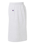 Champion 8187, Unisex Cotton Gym Shorts, Silver Grey