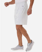 Champion 8187, Unisex Cotton Gym Shorts, Silver Grey