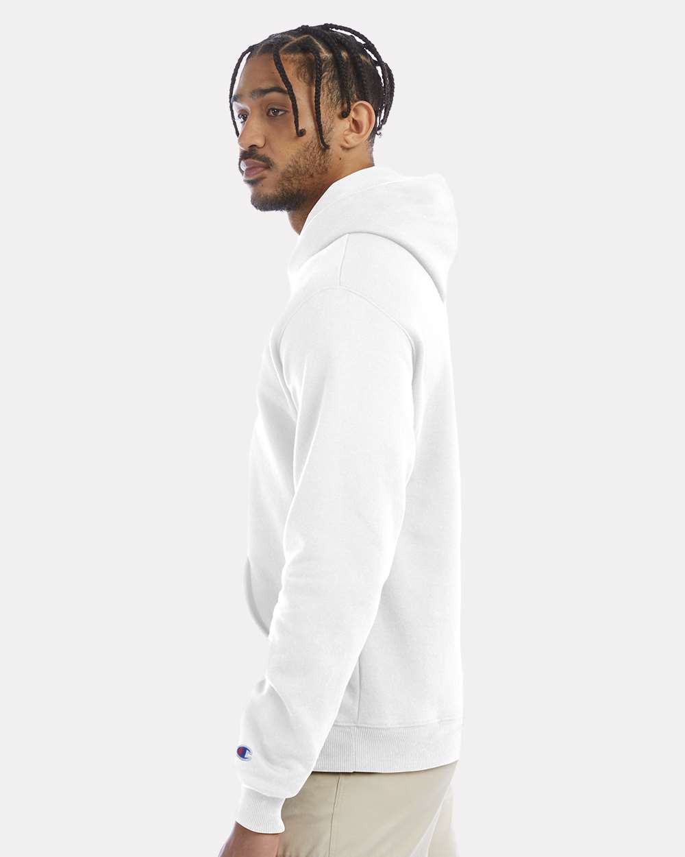 Champion S700, Unisex Powerblend Hooded Sweatshirt, White