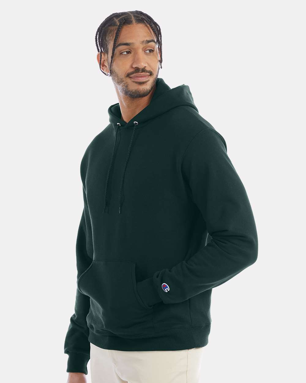Champion S700, Unisex Powerblend Hooded Sweatshirt, Dark Green