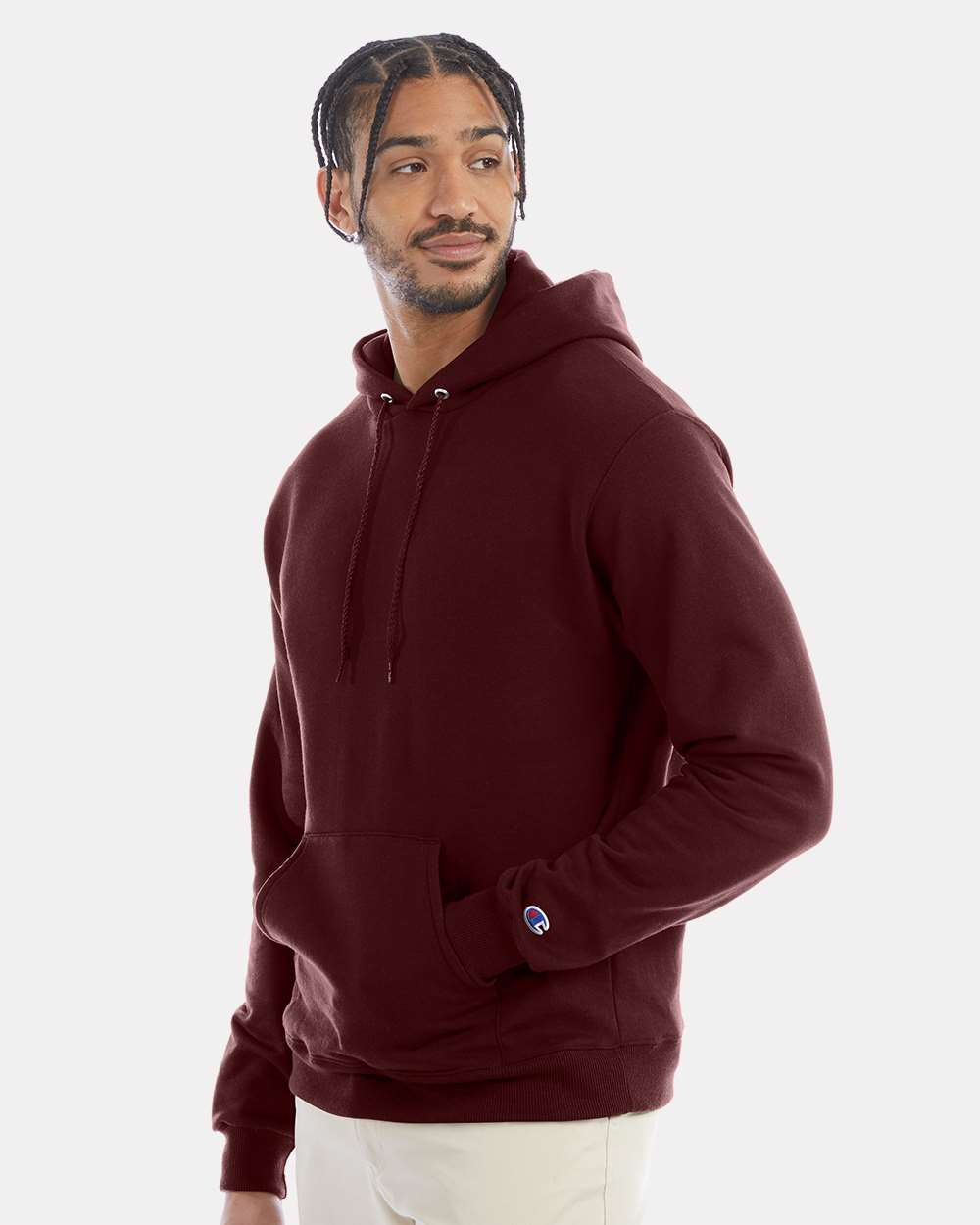 Champion S700, Unisex Powerblend Hooded Sweatshirt, Maroon