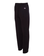 Champion P800, Unisex Powerblend Open-bottom Sweatpants With Pockets, Black