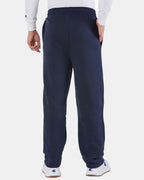 Champion P800, Unisex Powerblend Open-bottom Sweatpants With Pockets, Navy
