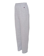 Champion P800, Unisex Powerblend Open-bottom Sweatpants With Pockets, Light Steel