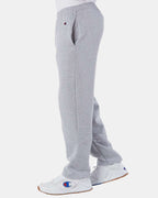 Champion P800, Unisex Powerblend Open-bottom Sweatpants With Pockets, Light Steel