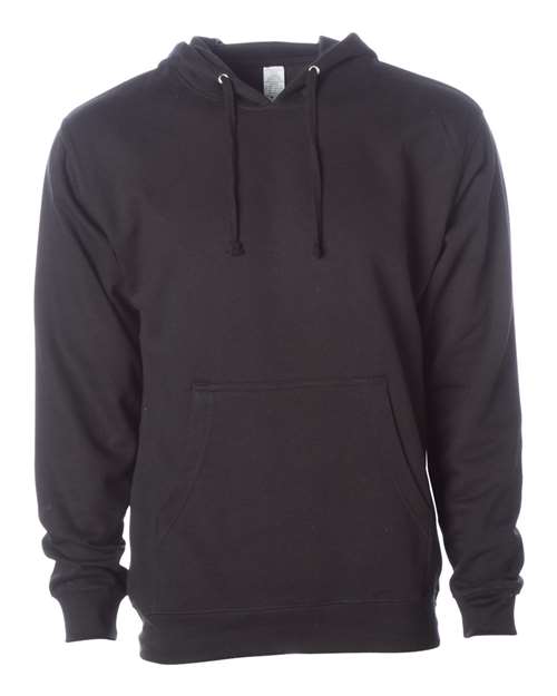 Independent Trading Co. SS4500, Unisex Midweight Hooded Sweatshirt, Black