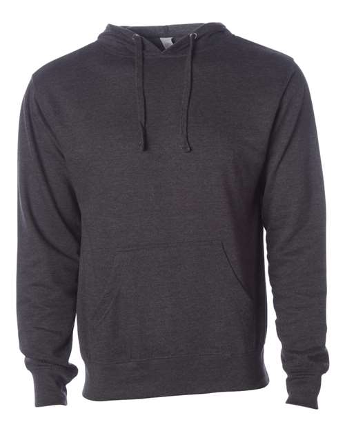 Independent Trading Co. SS4500, Unisex Midweight Hooded Sweatshirt, Charcoal Heather